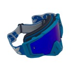 Ski, snowboard, motorcycling, cycling goggles, unisex, blue frame, multicolor lens, O11BMN